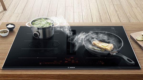 Top mounted vented hob